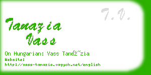 tanazia vass business card